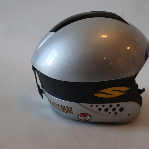 Kids Girls/Boys Salomon Silver/Black Helmet Size S - Picture 5 of 7